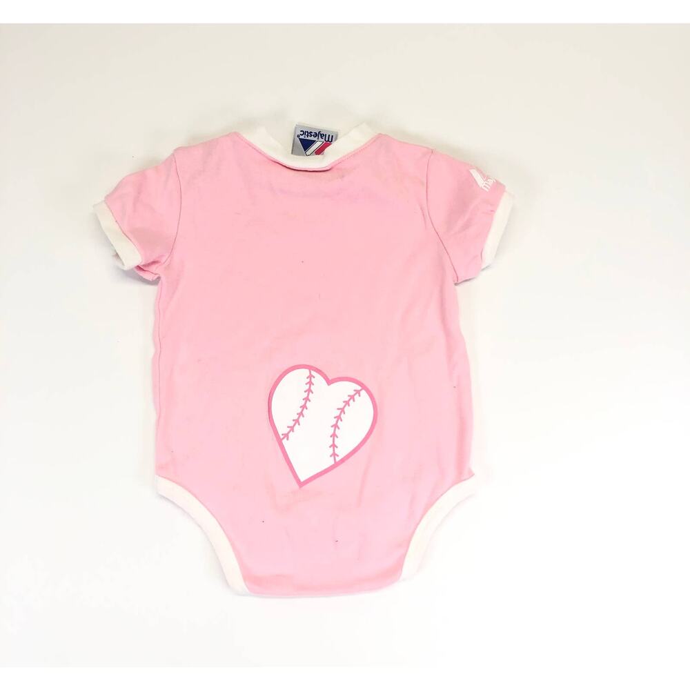 MAJESTIC BASEBALL GIRLS ROMPER SIZE 3/6M - Picture 5 of 5